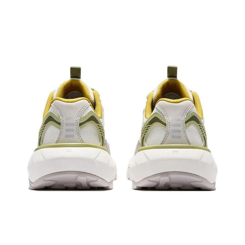 FILA FUSION Anti-Slip Wear-Resistant Low-Top Casual Shoes Women's White Gray-3