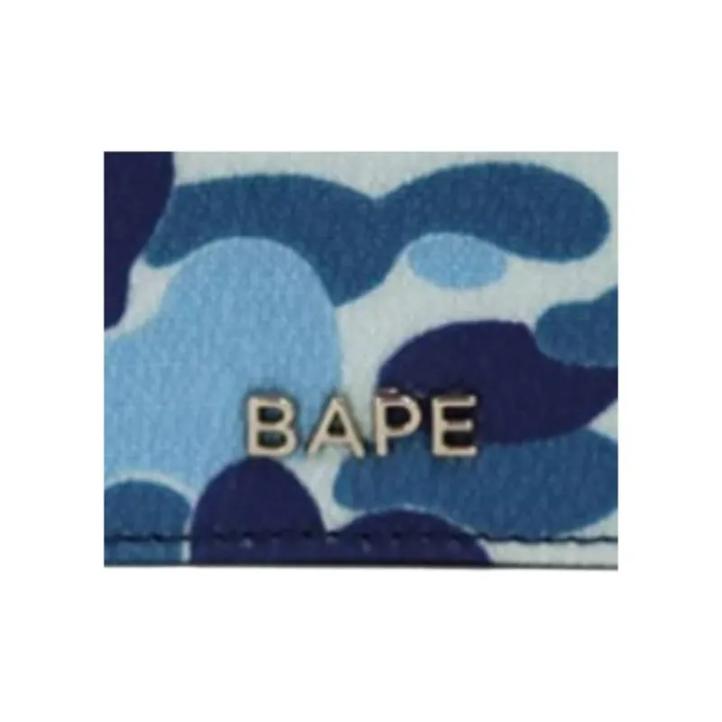 A BATHING APE Cotton Wallet Regular Unisex Blue-4
