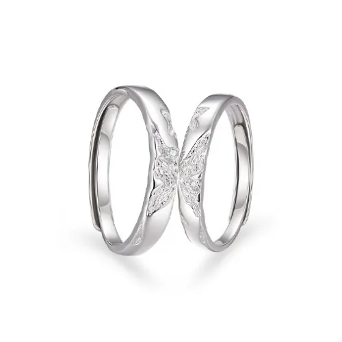 Lang Wind S999 Fine Silver Rings Mens