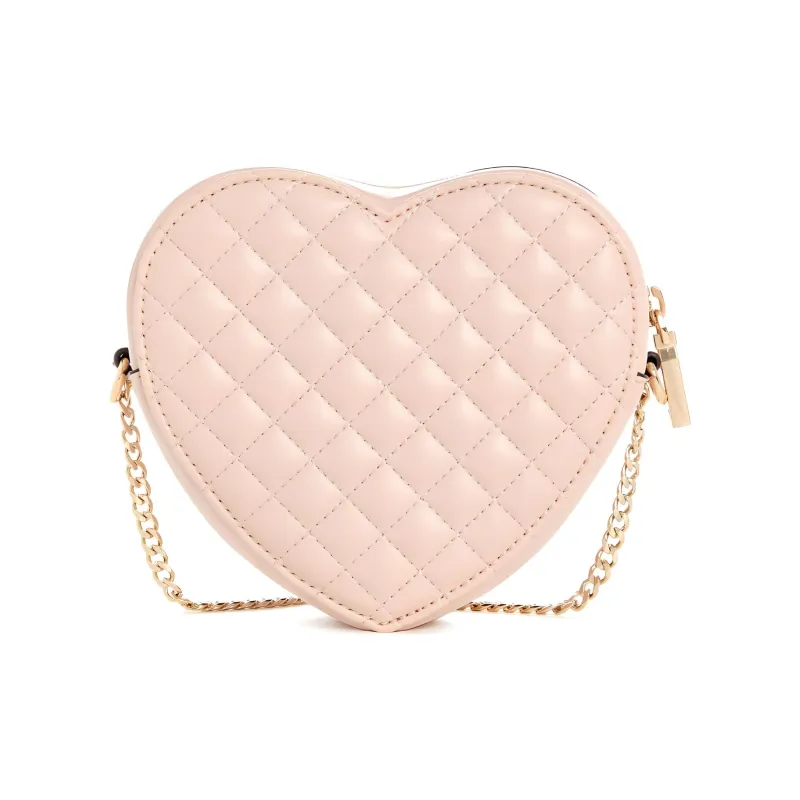GUESS Litchi Grain Artificial Leather Handbag Shoulder Bag Crossbody Bag Regular Women's Light Pink-2