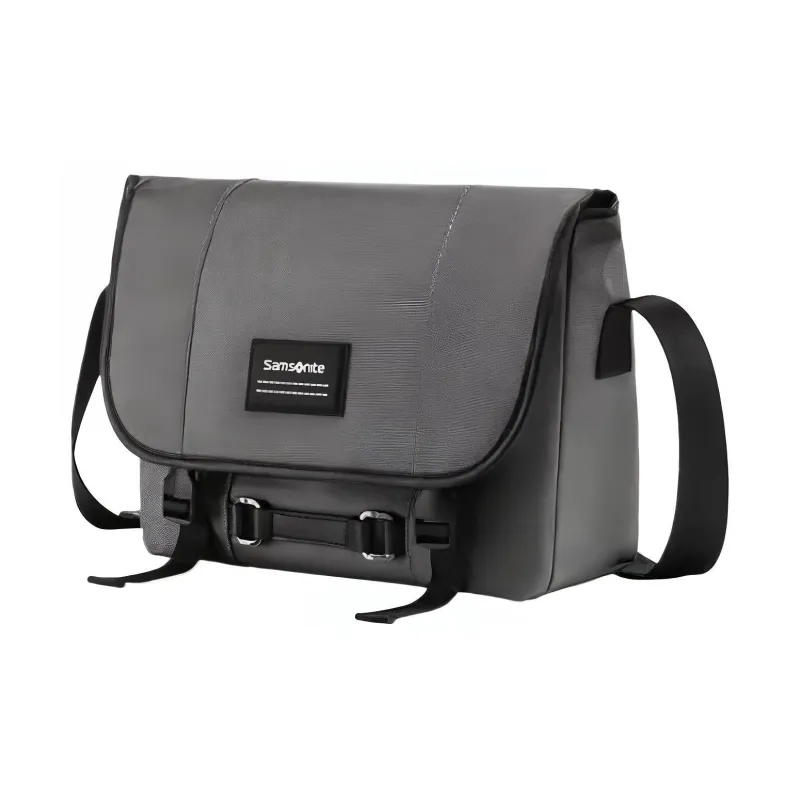 SAMSONITE Fabric Shoulder Bag, Crossbody Bag Medium Size Men's Silver-1