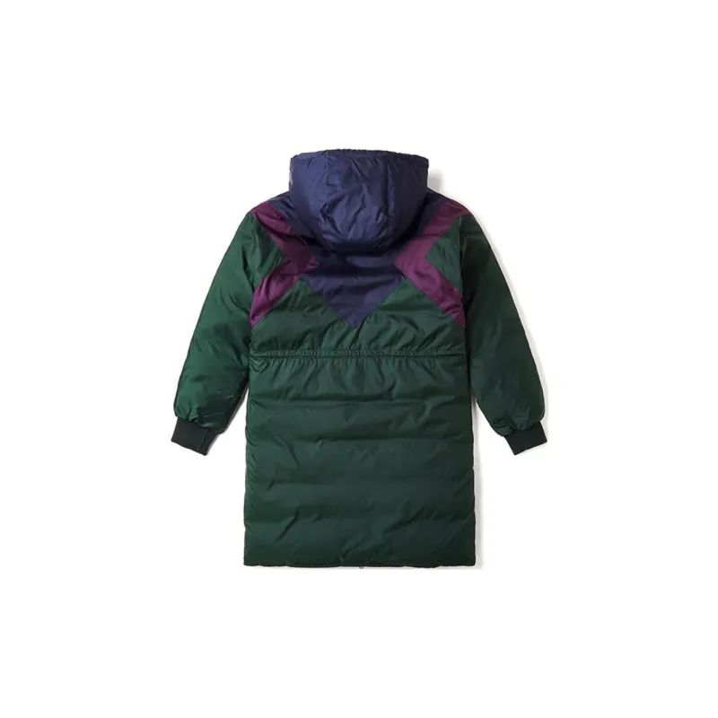 LACOSTE Down Jacket Women's Dark Green/Navy Blue-1
