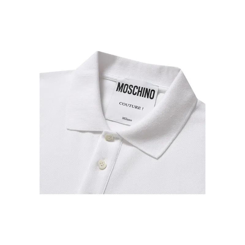 MOSCHINO Polo Shirts Men White-2