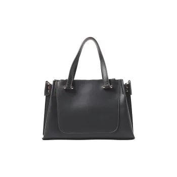 Beams Synthetic Leather Tote Bag Shopping Bag Shoulder Bag Crossbody Bag Handbag Women's Black/Brown