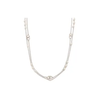 Valentino Metal Necklaces Men's Cream