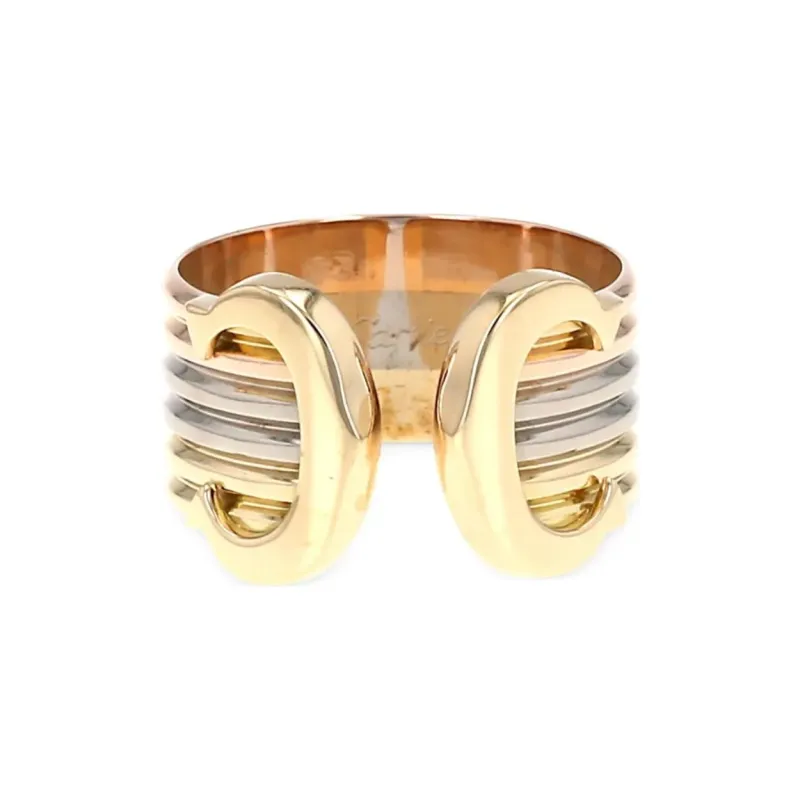 Cartier 18kt Yellow Gold Open Cartier C Bracelet-1