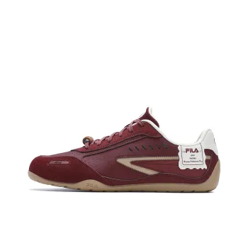FILA Cushioning Coverage Balance Abrasion Resistant Waterproof Slip Resistant Low Top Skateboard Shoes Men's Red White