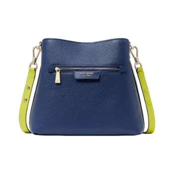 Kate Spade Hudson Litchi Grain Leather Crossbody Bag Shoulder Bag Women's Blue