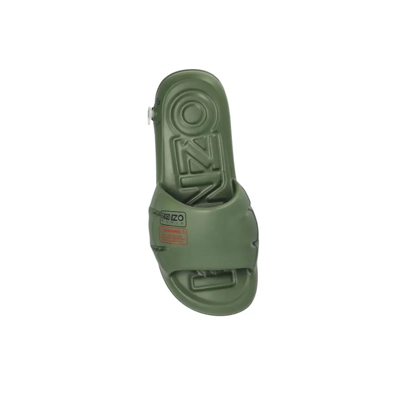 KENZO Rubber Sole Slide Slippers Men's Green-2