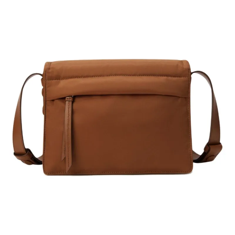 PRADA Re Nylon Recycled Nylon Messenger Bag, Crossbody Bag, Shoulder Bag Trumpets Women's Brandy Brown-2
