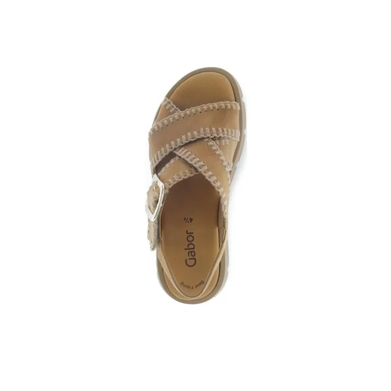 Gabor Fashion Roman Sandals 5cm Women's Brown-3