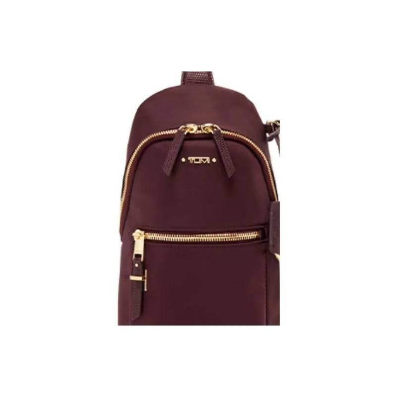 TUMI Voyageur Nylon One Shoulder Crossbody Sling Bags Women's Beet Red-4