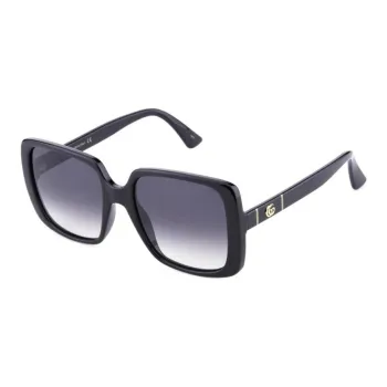 GUCCI Square Sunglasses Women's Black