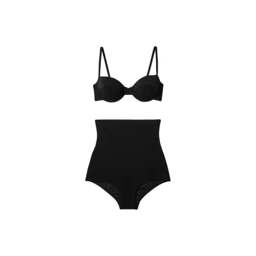 MICHAEL KORS Stretch Crepe Bikini Top And Brief Set