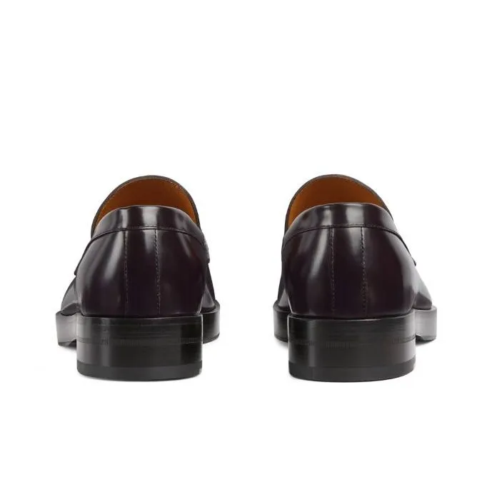 GUCCI Horsebit Loafers Men's Dark Brown-4