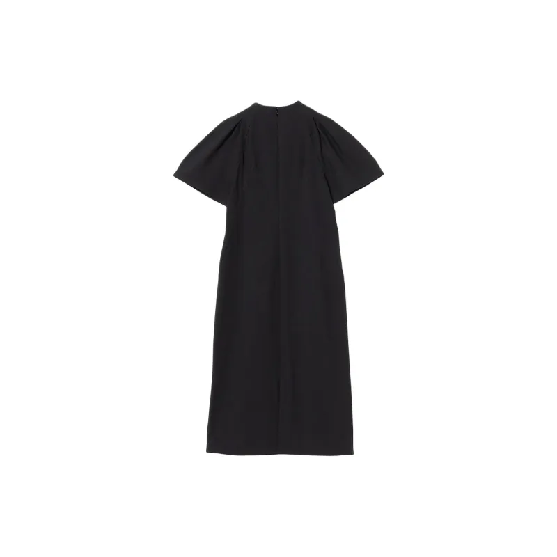Beams Short Sleeved Dress Women's Marine Blue-1
