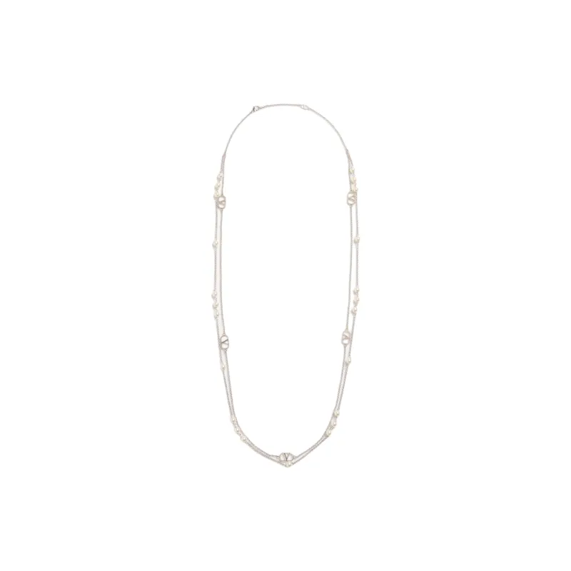 Valentino Metal Necklaces Men's Cream-1