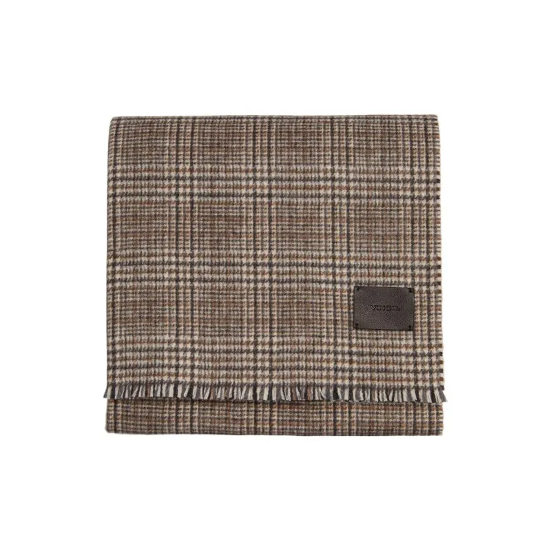 VINCE Cashmere Knit Scarves Women's Brown-0