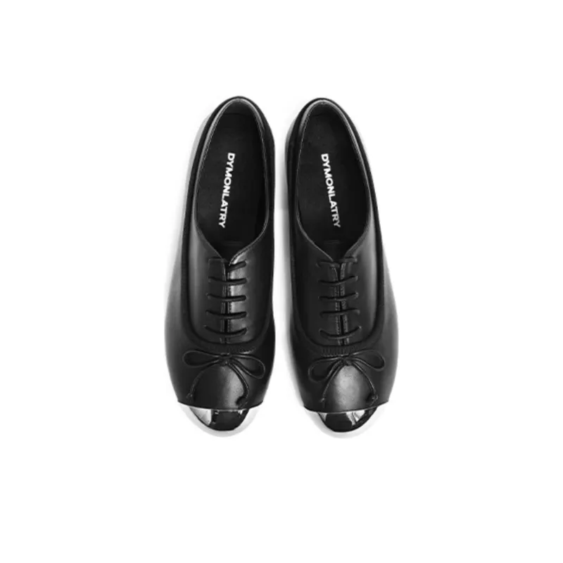 DYMONLATRY Bullet Tip Casual Single Shoes 0.8cm Women's Black-4