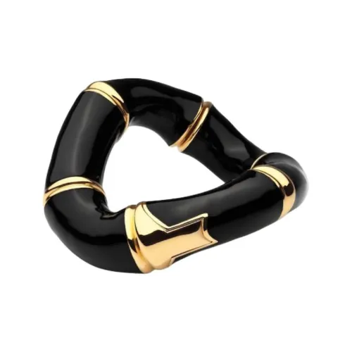 GUCCI Enamel Metal Bangles Unisex Black