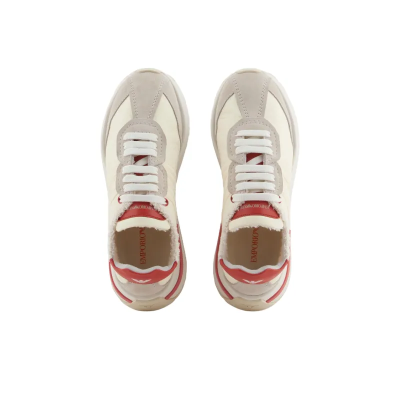 EMPORIO ARMANI Low Top Casual Shoes Women's Beige-3