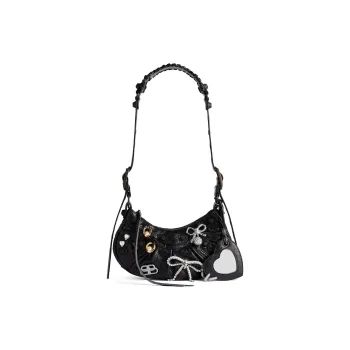 Balenciaga Lambskin Shoulder Bag XS Women's Black