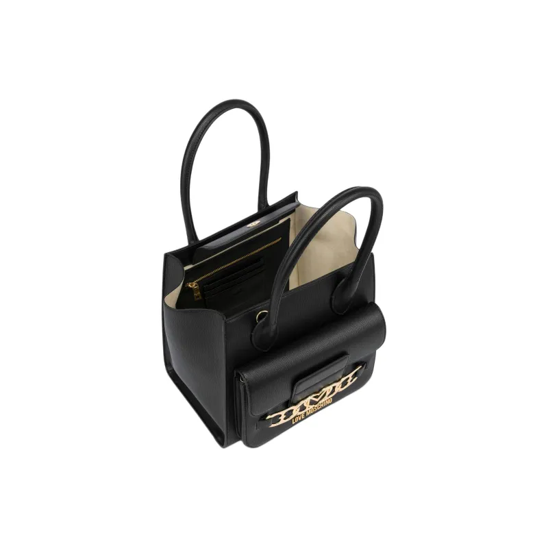LOVE MOSCHINO Logo lettering Tote Bag-3