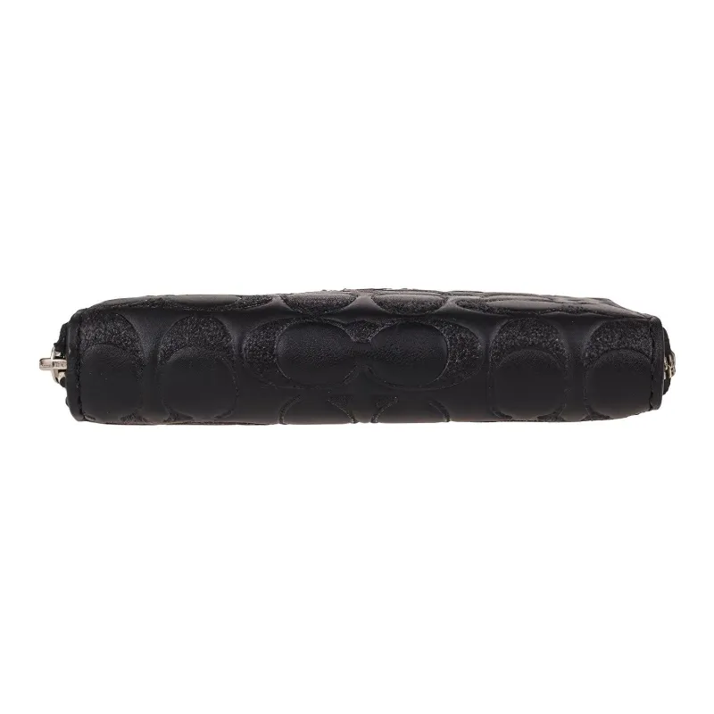 COACH Boxed Leather Gift Box Set Coin Purse Card Holder Wrist Bag Clutch Women's Black-3