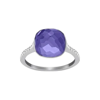 Swarovski Swarovski Crystal White Gold-Plated Rings Women's Purple