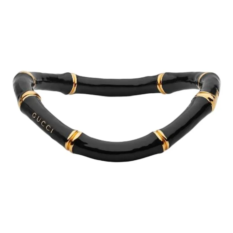 GUCCI Enamel, Metal, Aluminum Necklaces Unisex Black-0