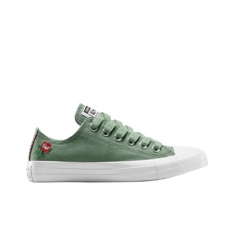 Converse Women's Chuck Taylor All Star Low 'Cross Stitch Roses' Women's-1