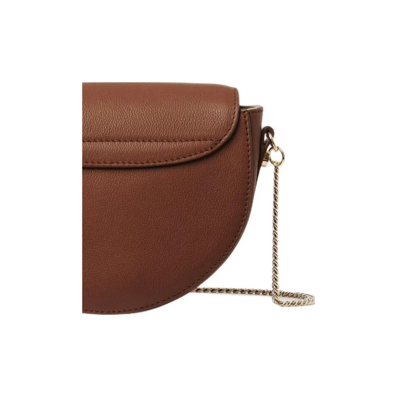 See By Chloe Suede Grained Cow Leather Evening Party Bag Crossbody Bag Shoulder Bag Women's Caramel-3