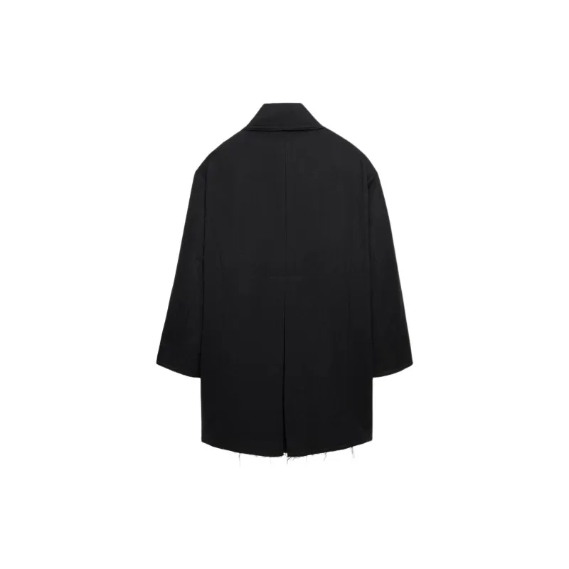 ZARA Stefano Pilati Collaboration Coats Men Black-1