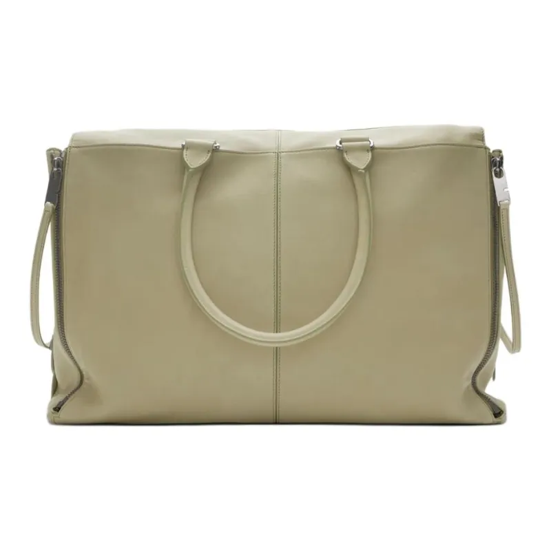 Burberry Lambskin Tote Bag, Shopping Bag, Handbag Unisex Hunter Beige-2