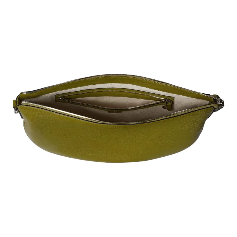 GUCCI Leather Shoulder Bag Tubas Men's Green Olive-4