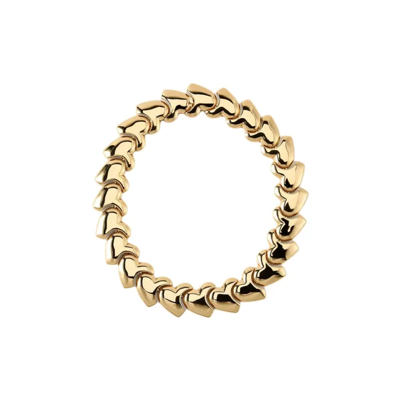 ZARA Metal Zinc Brass Necklaces Women's Gold-0