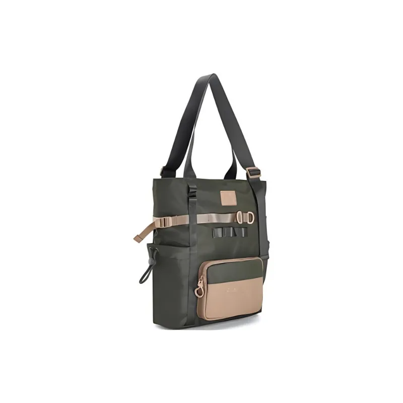 FILA Fabric Tote Bag, Shopping Bag, Handbag, Shoulder Bag Unisex Dark Gray Green-1