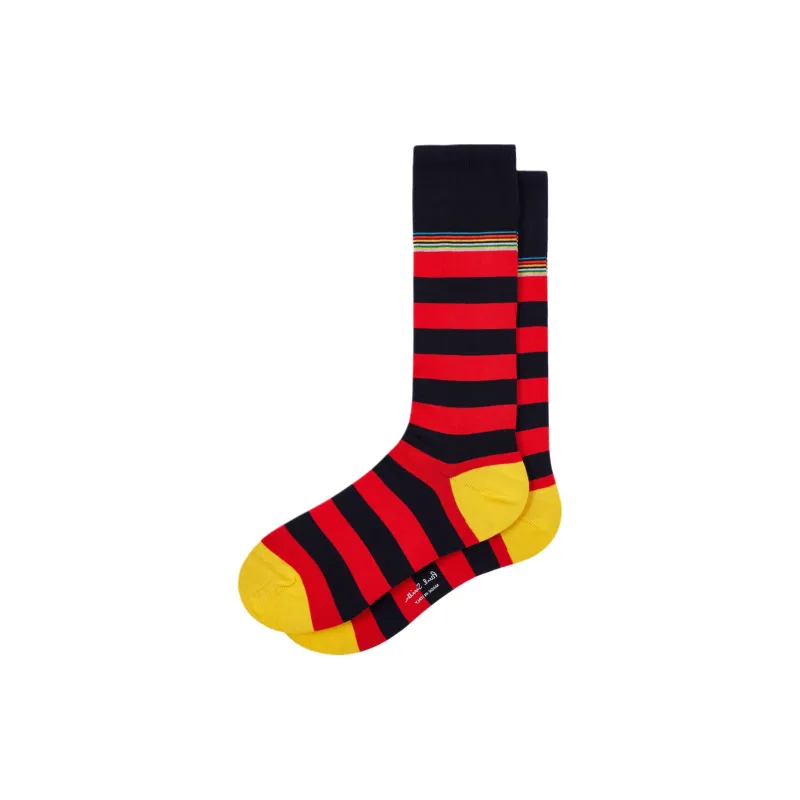 Paul Smith SS25 Mid-Calf Socks Men's 1 Pack Dark Blue-0