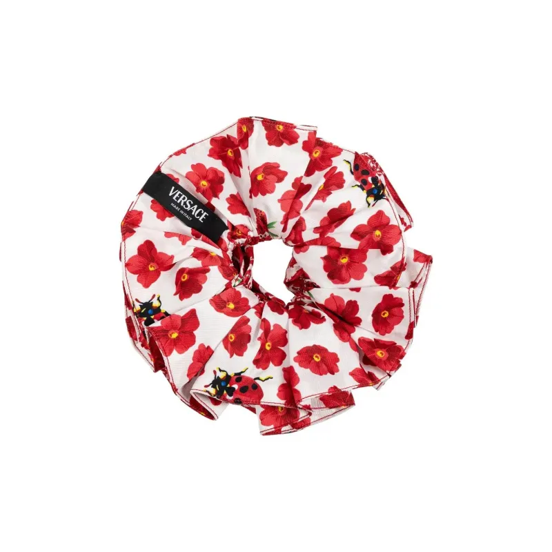 VERSACE Strawberry Garden Scrunchie-1
