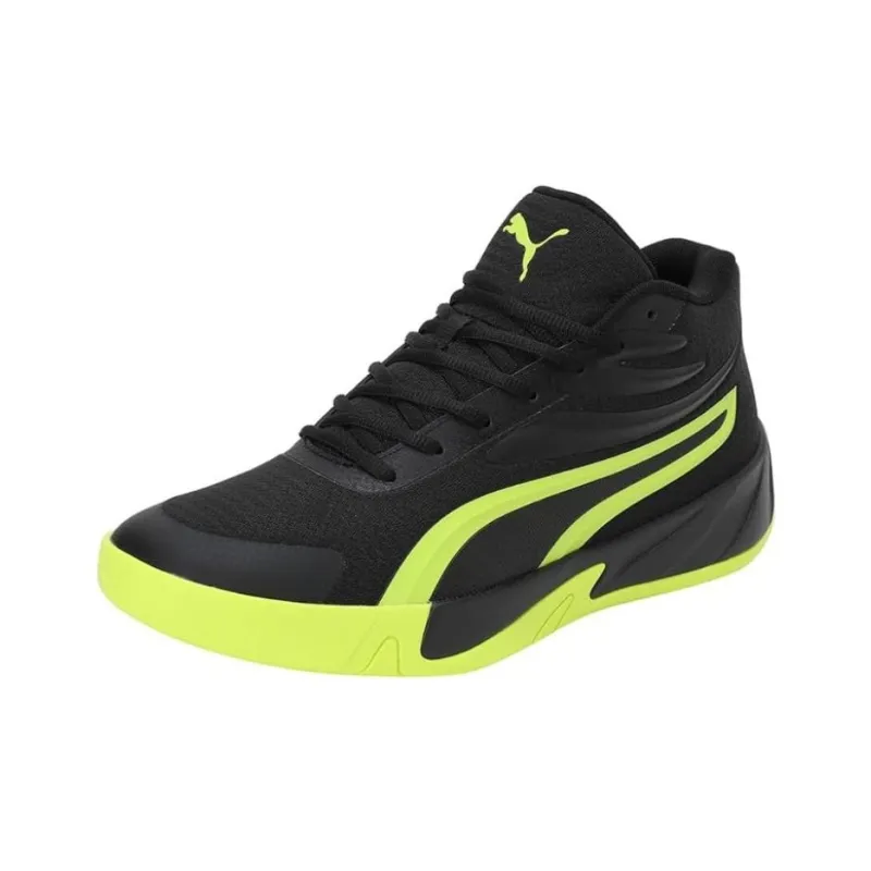 PUMA Court Pro Black Electric Lime-2