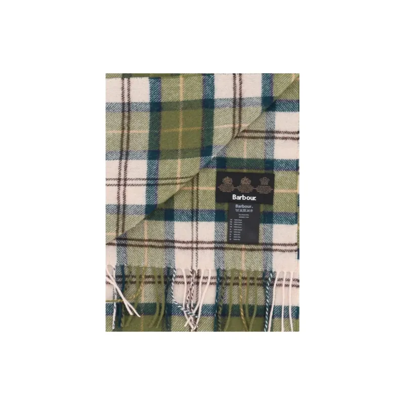 BARBOUR Tartan Fringed Scarf-2