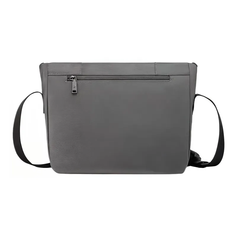 SAMSONITE Fabric Shoulder Bag, Crossbody Bag Medium Size Men's Silver-3