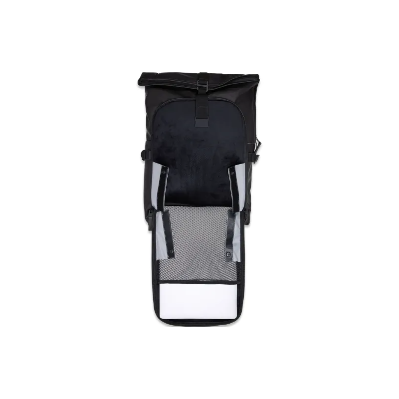 Rains Polyester Backpack Unisex Black/Green/Brick Orange-10