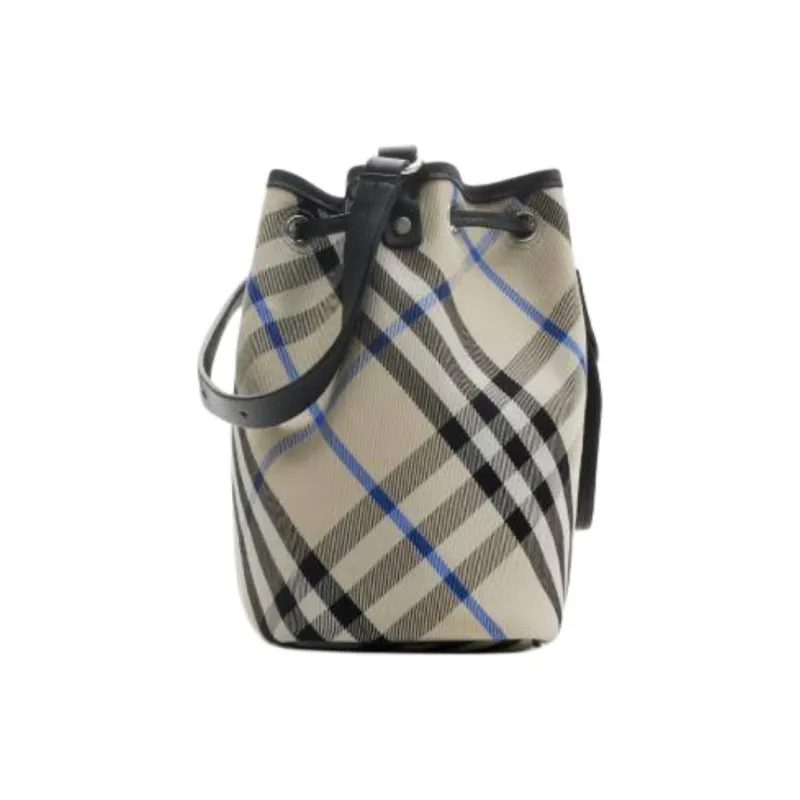 Burberry Cotton Bucket Bags Shoulder Bags Mini Women's Ground Cloth Color-1