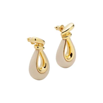FENDI Brass Earrings Women's Gold