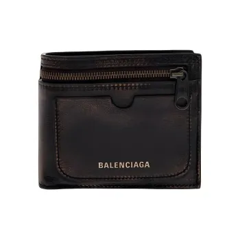 Balenciaga Vintage Effect Bifold Wallet