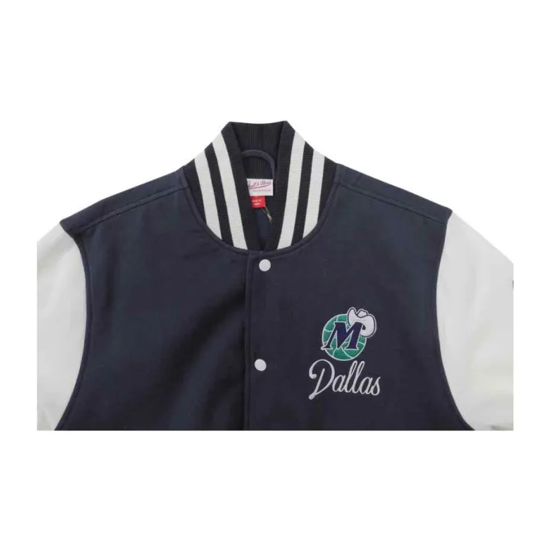 Mitchell & Ness Jacket Unisex Navy Blue-4
