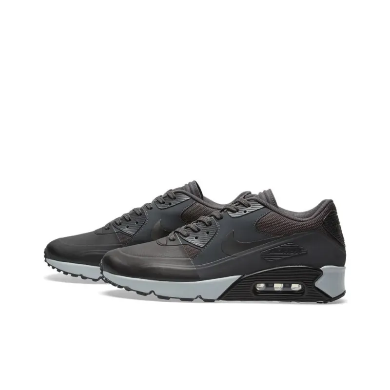 Nike Air Max 90 Anti Slip Wear Resistant Low Top Casual Shoes Men's Black Gray Color-2