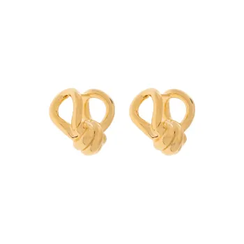 Bottega Veneta Knot Hoop Earrings