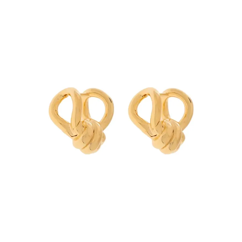 Bottega Veneta Knot Hoop Earrings-0